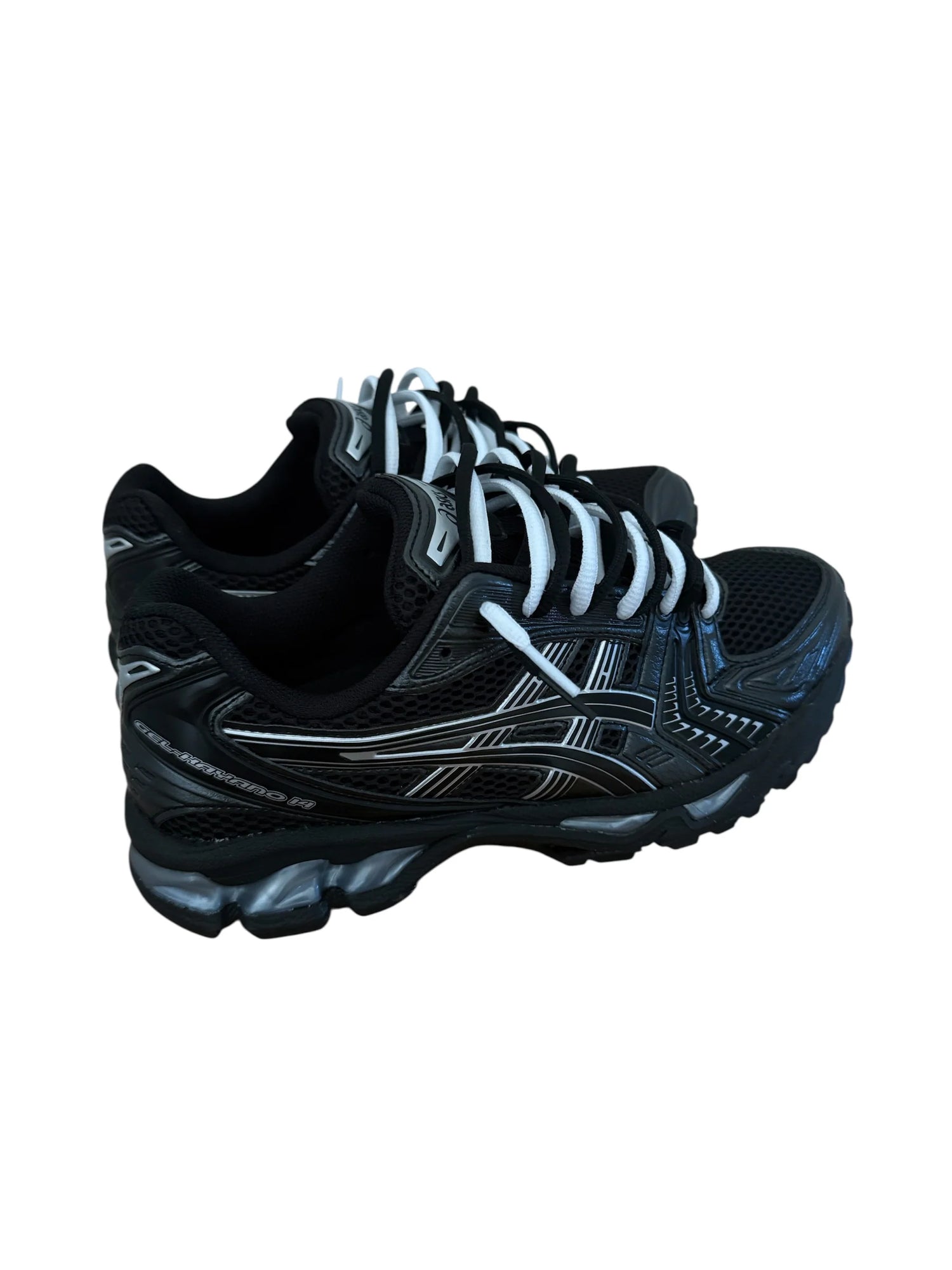 ASICS GEL KAYANO BLACK/WHITE DOUBLE LACED