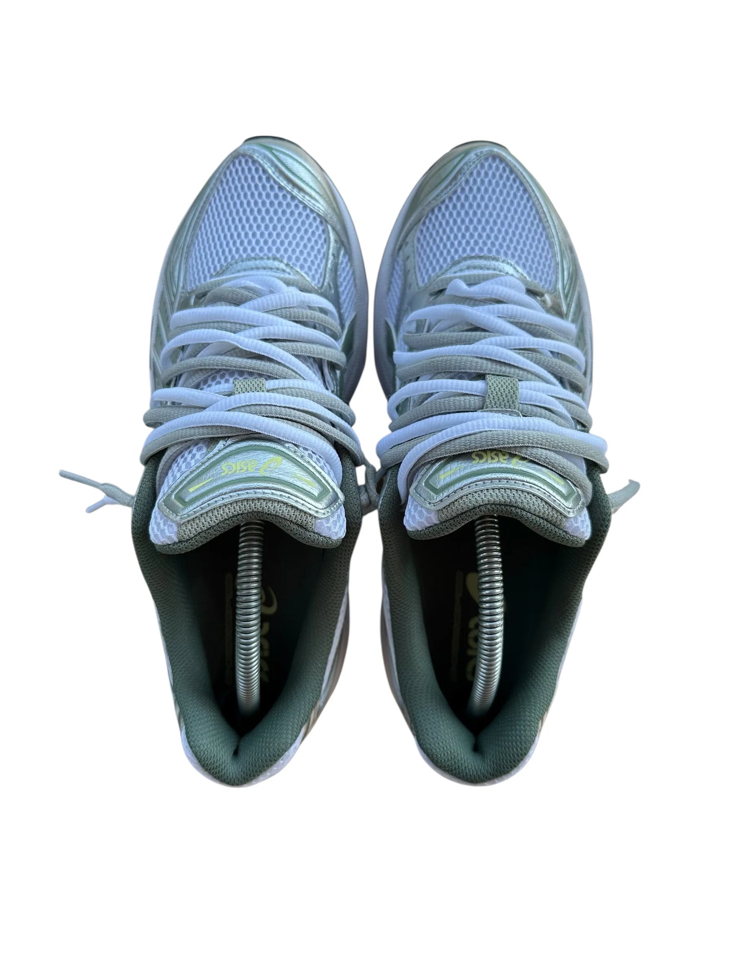 ASICS GEL KAYANO GREEN/SILVER DOUBLE LACED